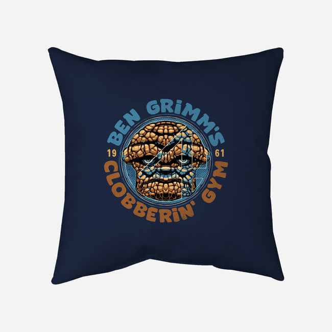 Clobberin Gym-None-Removable Cover w Insert-Throw Pillow-glitchygorilla