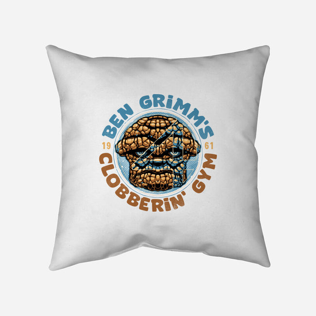 Clobberin Gym-None-Removable Cover w Insert-Throw Pillow-glitchygorilla