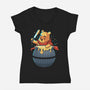 Hunny Star-Womens-V-Neck-Tee-erion_designs