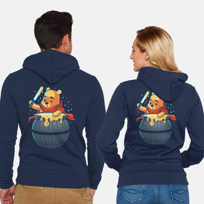 Hunny Star-Unisex-Zip-Up-Sweatshirt-erion_designs
