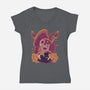 Pirate’s Treasure-Womens-V-Neck-Tee-rmatix