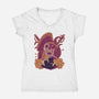 Pirate’s Treasure-Womens-V-Neck-Tee-rmatix