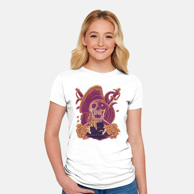 Pirate’s Treasure-Womens-Fitted-Tee-rmatix