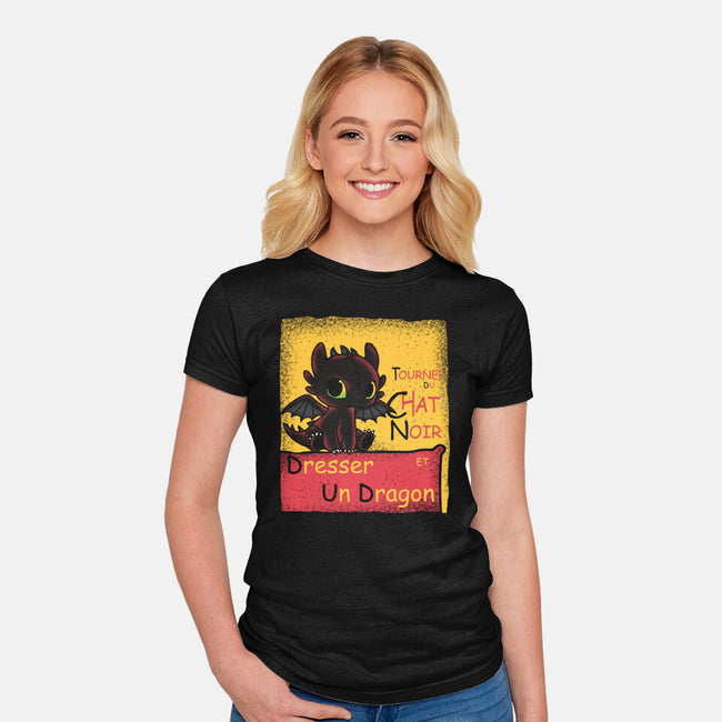 Dresser Un Dragon-Womens-Fitted-Tee-turborat14