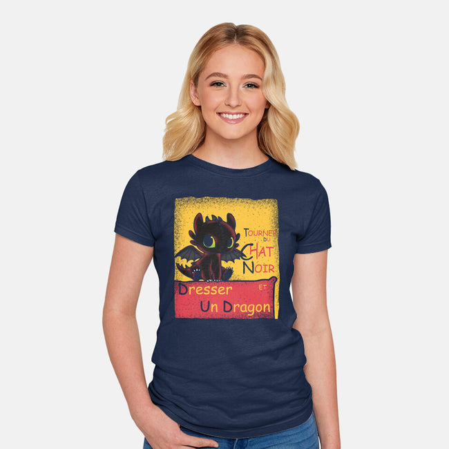 Dresser Un Dragon-Womens-Fitted-Tee-turborat14