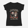 Friends With My Demons-Womens-V-Neck-Tee-eduely