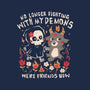 Friends With My Demons-Womens-Basic-Tee-eduely