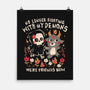 Friends With My Demons-None-Matte-Poster-eduely