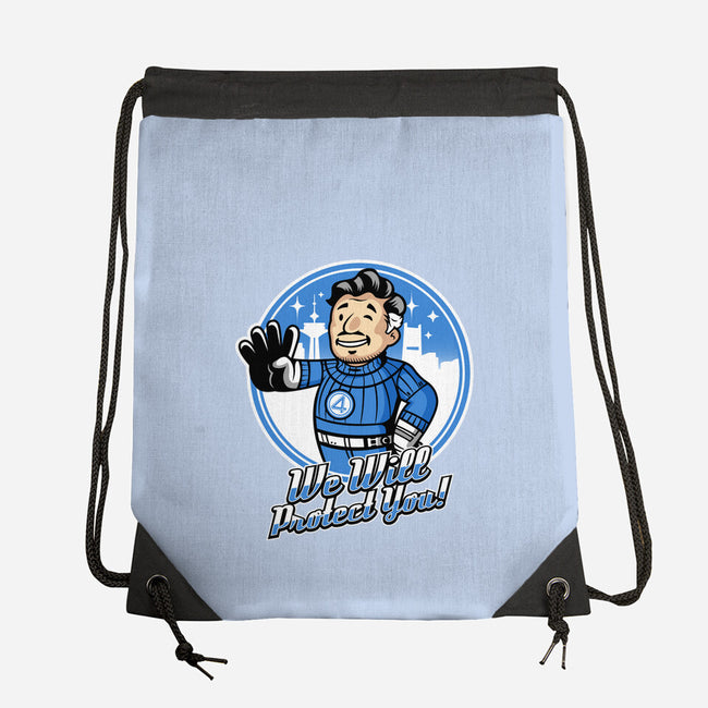 We Will Protect You-None-Drawstring-Bag-demonigote