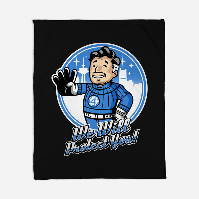 We Will Protect You-None-Fleece-Blanket-demonigote