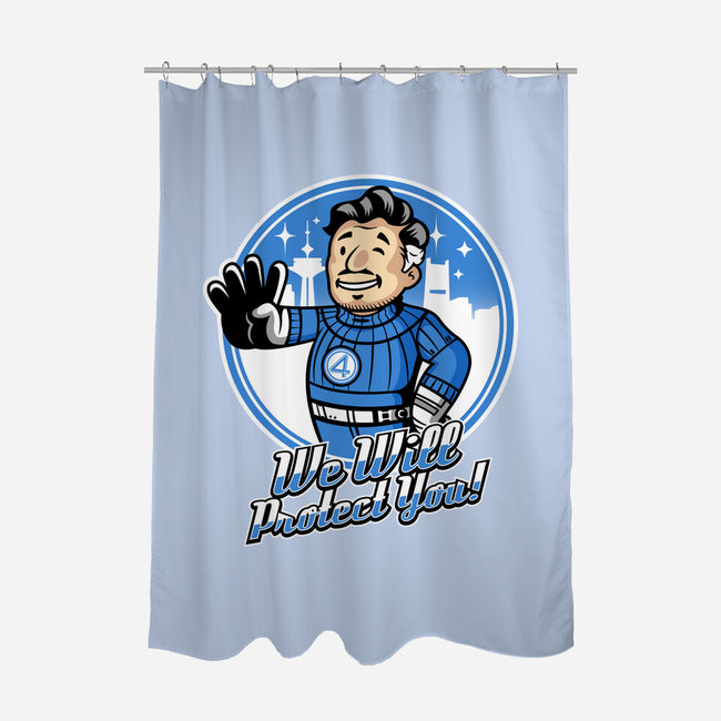 We Will Protect You-None-Polyester-Shower Curtain-demonigote