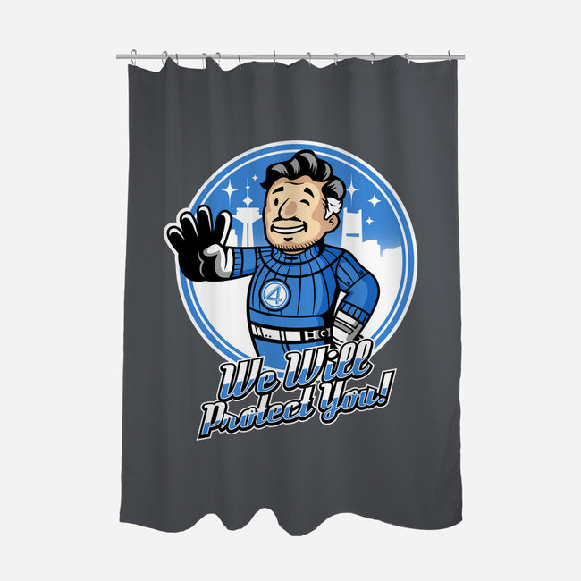 We Will Protect You-None-Polyester-Shower Curtain-demonigote