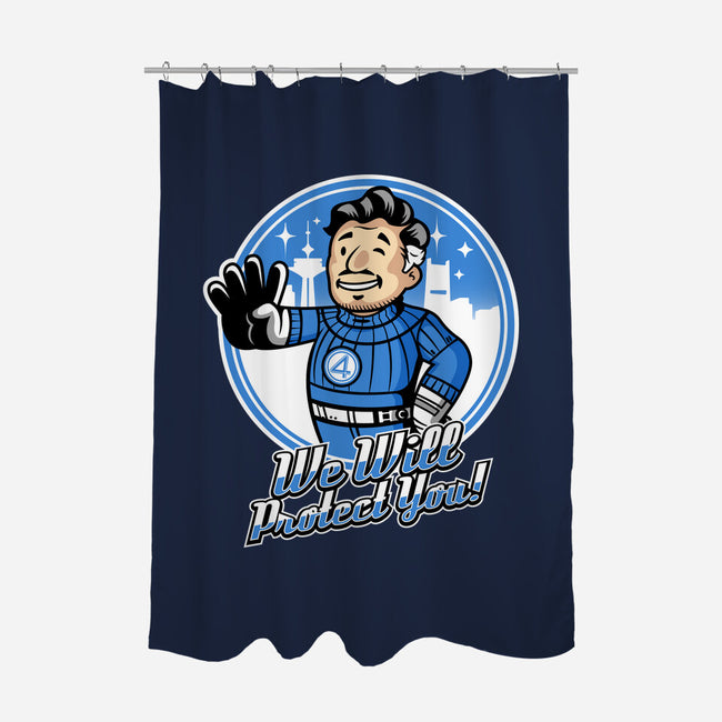 We Will Protect You-None-Polyester-Shower Curtain-demonigote