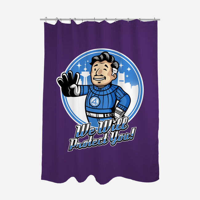 We Will Protect You-None-Polyester-Shower Curtain-demonigote