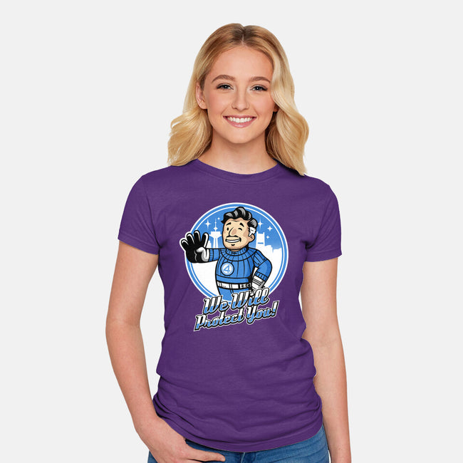We Will Protect You-Womens-Fitted-Tee-demonigote