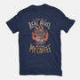 Real Devil Before My Coffee-Mens-Heavyweight-Tee-eduely