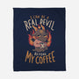 Real Devil Before My Coffee-None-Fleece-Blanket-eduely