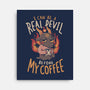 Real Devil Before My Coffee-None-Stretched-Canvas-eduely