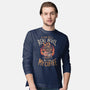 Real Devil Before My Coffee-Mens-Long Sleeved-Tee-eduely