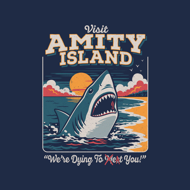 Visit Amity Island-Womens-Basic-Tee-Nemons
