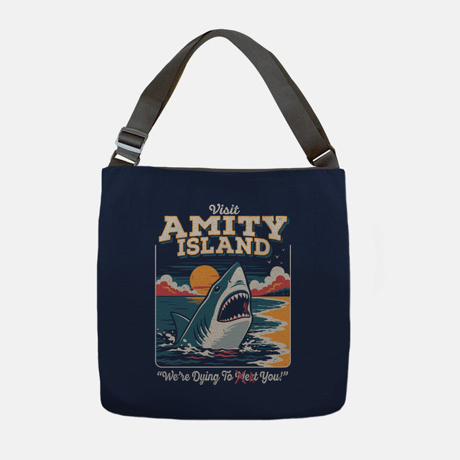 Visit Amity Island-None-Adjustable Tote-Bag-Nemons