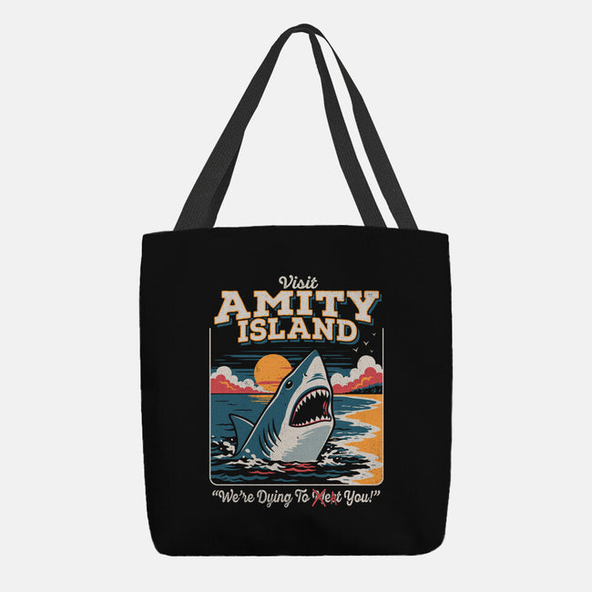 Visit Amity Island-None-Basic Tote-Bag-Nemons