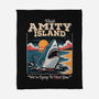 Visit Amity Island-None-Fleece-Blanket-Nemons