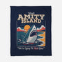 Visit Amity Island-None-Fleece-Blanket-Nemons