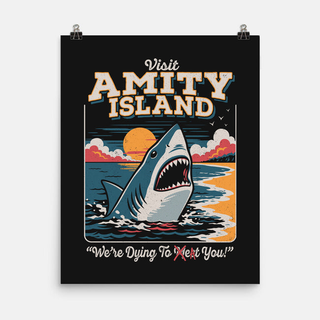 Visit Amity Island-None-Matte-Poster-Nemons
