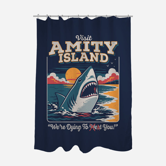 Visit Amity Island-None-Polyester-Shower Curtain-Nemons