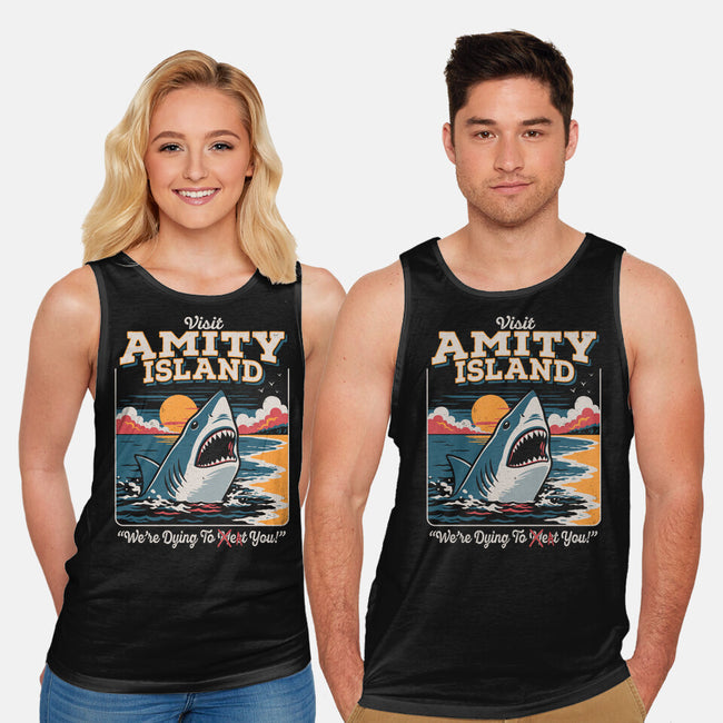 Visit Amity Island-Unisex-Basic-Tank-Nemons