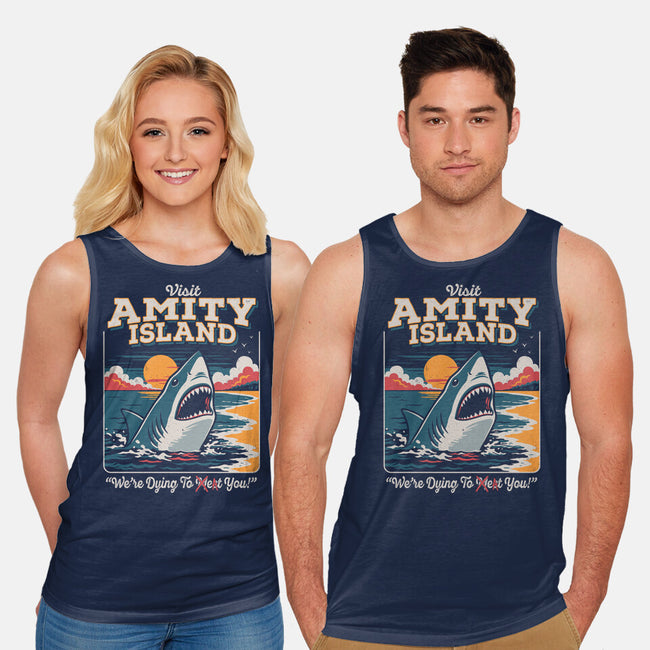Visit Amity Island-Unisex-Basic-Tank-Nemons