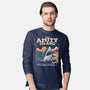Visit Amity Island-Mens-Long Sleeved-Tee-Nemons