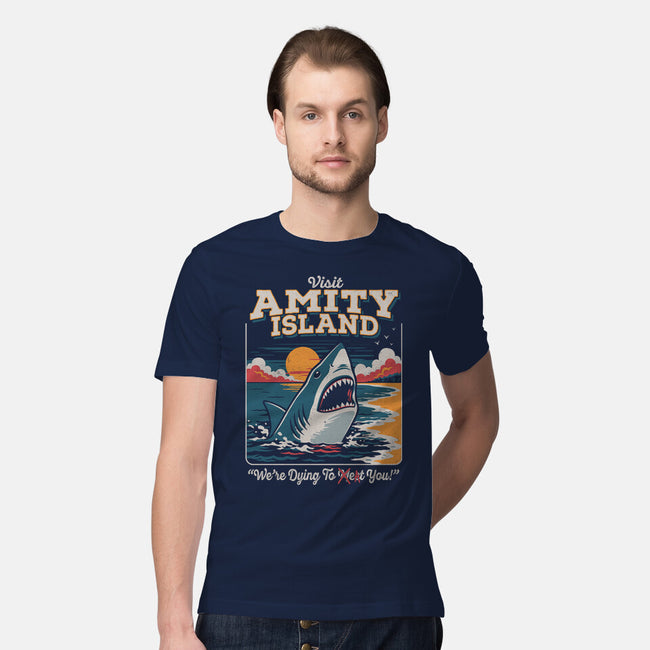 Visit Amity Island-Mens-Premium-Tee-Nemons