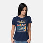 Visit Amity Island-Womens-Basic-Tee-Nemons