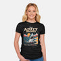 Visit Amity Island-Womens-Fitted-Tee-Nemons