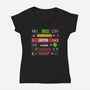 VHS Barker-Womens-V-Neck-Tee-Nemons