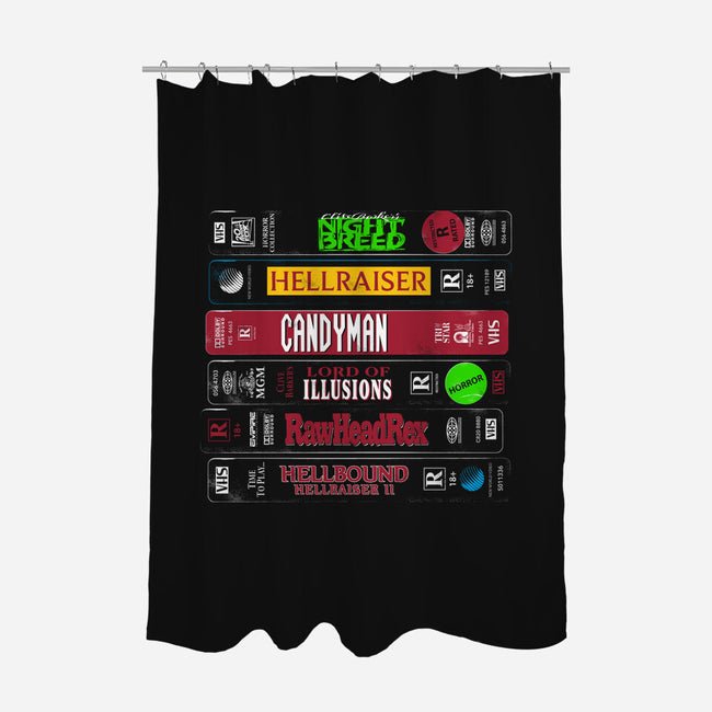 VHS Barker-None-Polyester-Shower Curtain-Nemons