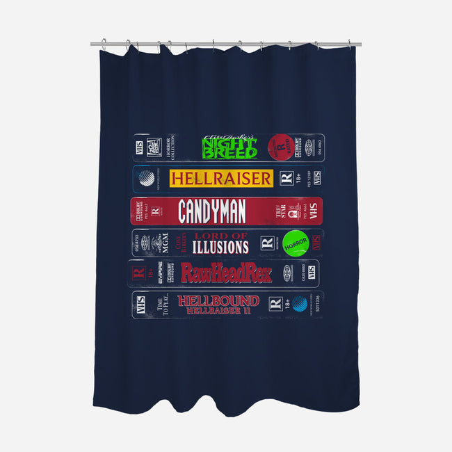 VHS Barker-None-Polyester-Shower Curtain-Nemons
