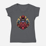 The Power Of Ancient Magic-Womens-V-Neck-Tee-glitchygorilla