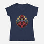 The Power Of Ancient Magic-Womens-V-Neck-Tee-glitchygorilla