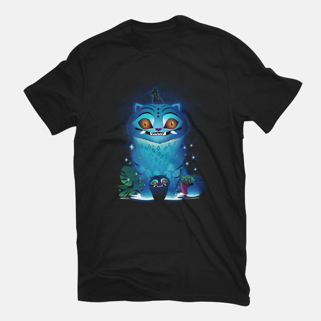 Derpy Tiger Landscape-Unisex-Basic-Tee-dandingeroz