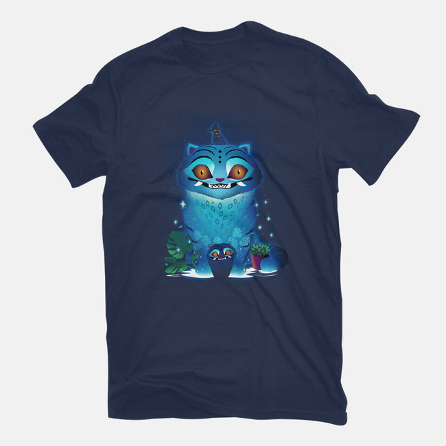 Derpy Tiger Landscape-Unisex-Basic-Tee-dandingeroz