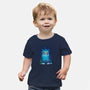 Derpy Tiger Landscape-Baby-Basic-Tee-dandingeroz