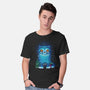 Derpy Tiger Landscape-Mens-Basic-Tee-dandingeroz