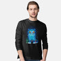 Derpy Tiger Landscape-Mens-Long Sleeved-Tee-dandingeroz
