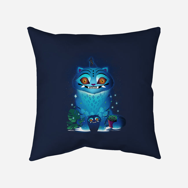 Derpy Tiger Landscape-None-Removable Cover w Insert-Throw Pillow-dandingeroz
