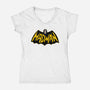 Mad Man-Womens-V-Neck-Tee-CappO