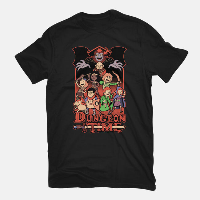 Dungeon Time Animation RPG-Womens-Fitted-Tee-Studio Mootant