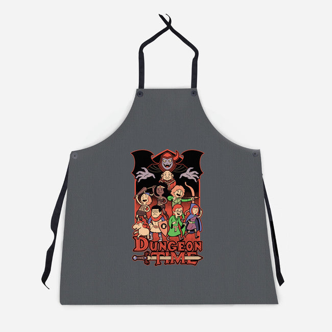 Dungeon Time Animation RPG-Unisex-Kitchen-Apron-Studio Mootant